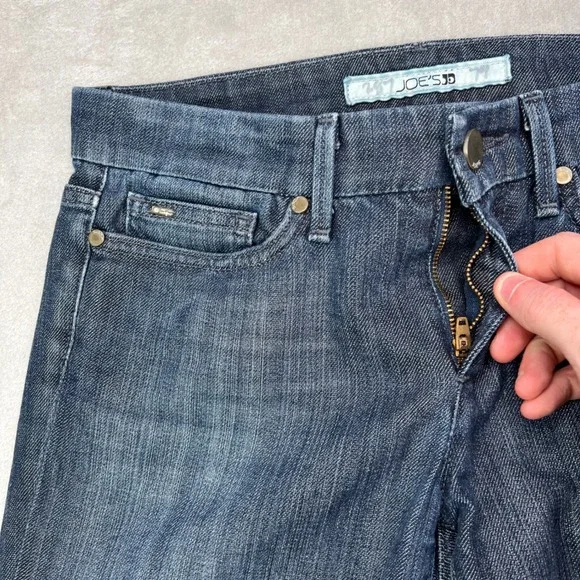 Joe's Provocateur Jeans Womens 27 Blue Dark Wash Relaxed Stretch Rainbow Bootcut - Picture 7 of 15